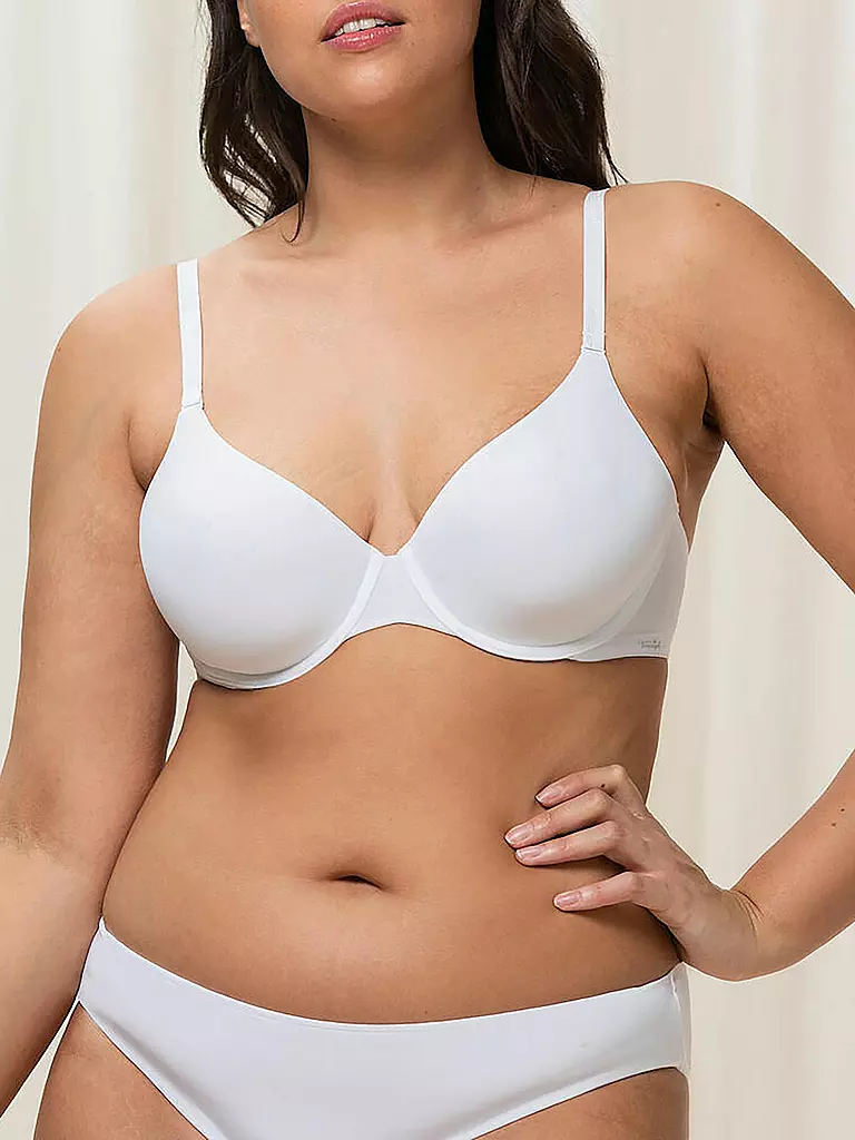 TRIUMPH | Sujetador camiseta con aros "Body Make-Up" (Blanco) | 
