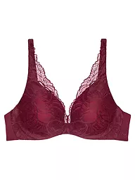 TRIUMPH | Sujetador con aros BODY MAKE-UP ILLUSION LACE black | Rojo oscuro