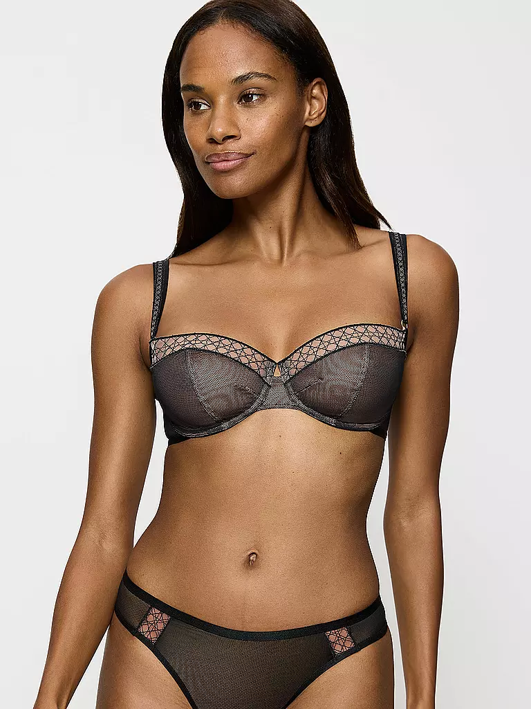 TRIUMPH | Sujetador con aros PALINA COSMIC HEARTBEAT negro | Negro
