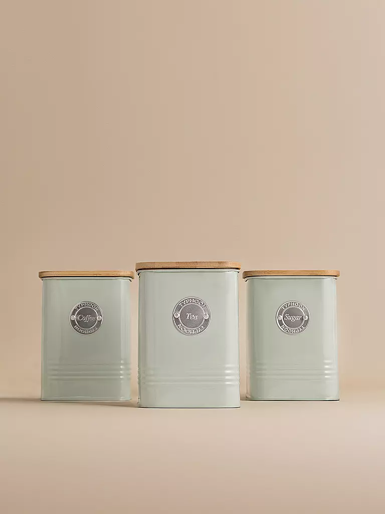 TYPHOON | Bote de café SQUIRCLE 1,3 l verde pastel/bambú | Verde claro