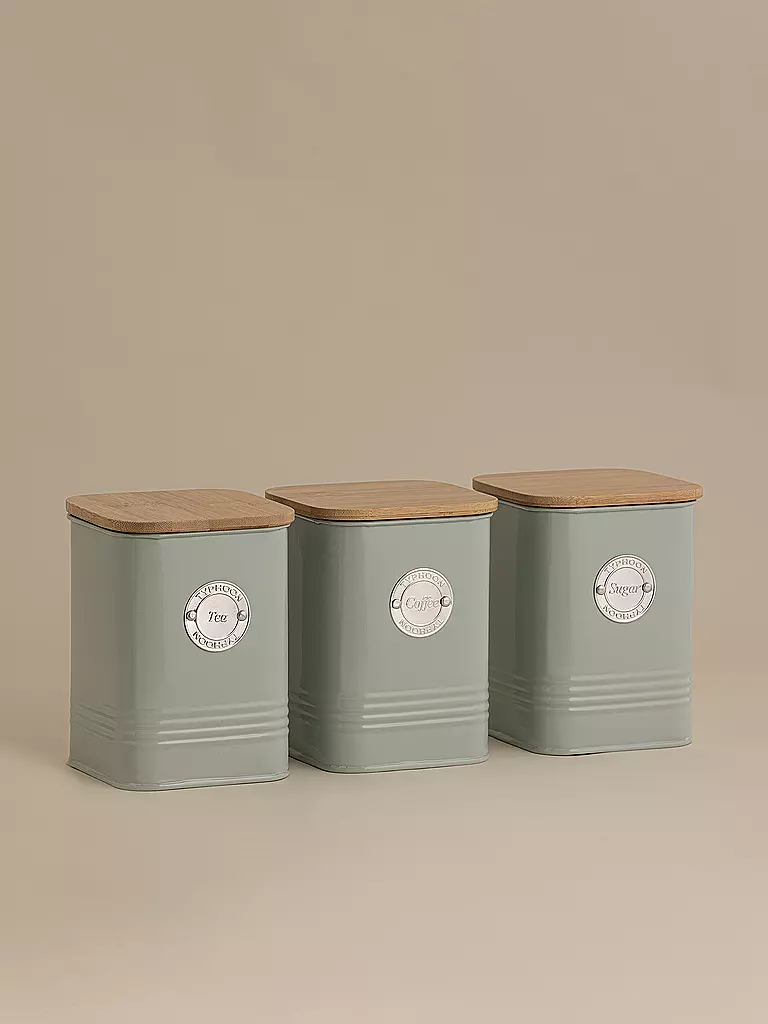 TYPHOON | Bote de café SQUIRCLE 1,3 l verde pastel/bambú | Verde claro