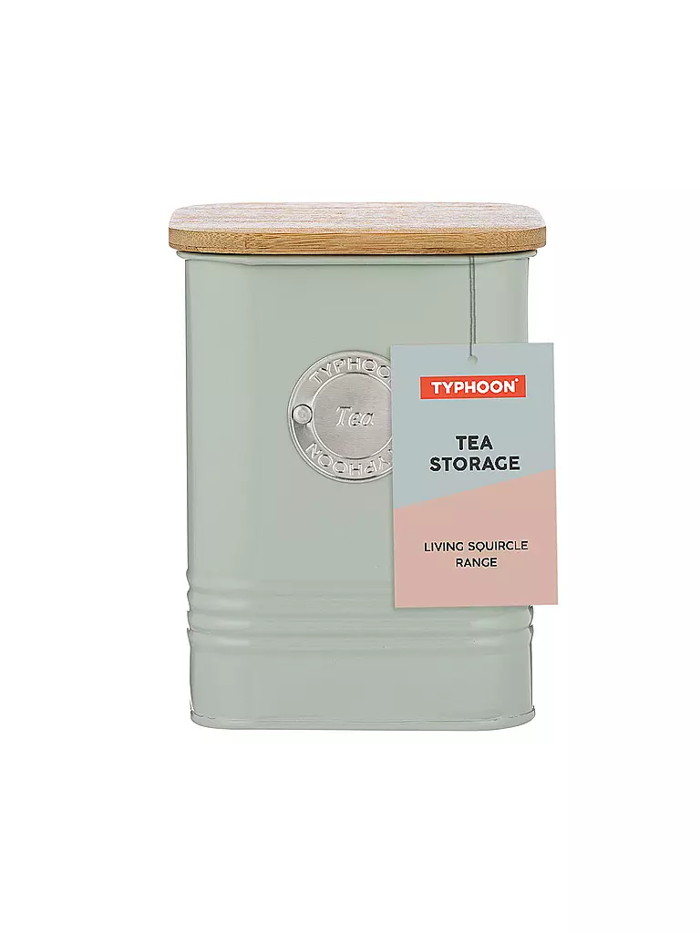 TYPHOON | Bote de té SQUIRCLE 1,3 l verde pastel/bambú | Verde claro