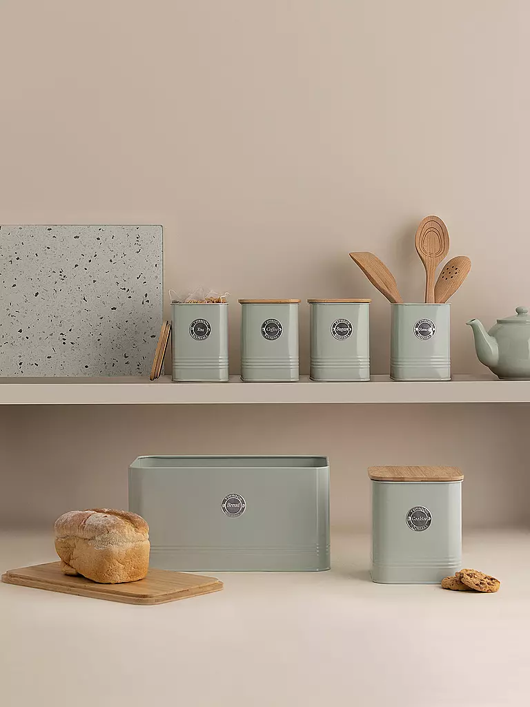 TYPHOON | Bote de té SQUIRCLE 1,3 l verde pastel/bambú | Verde claro