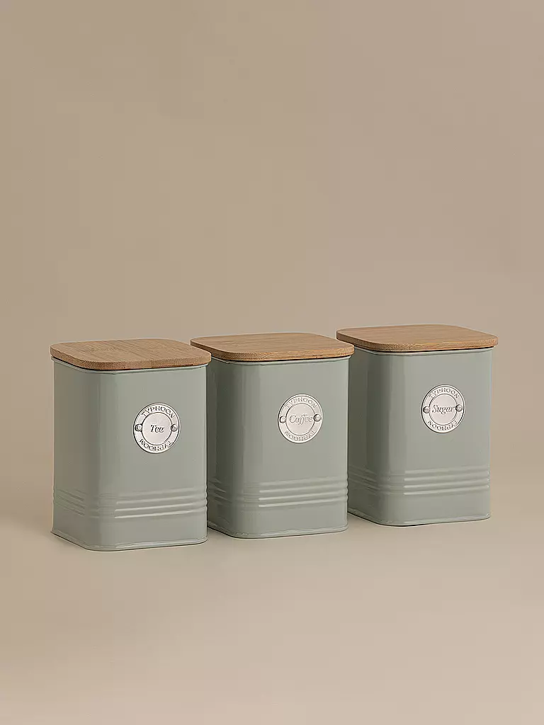 TYPHOON | Bote de té SQUIRCLE 1,3 l verde pastel/bambú | Verde claro