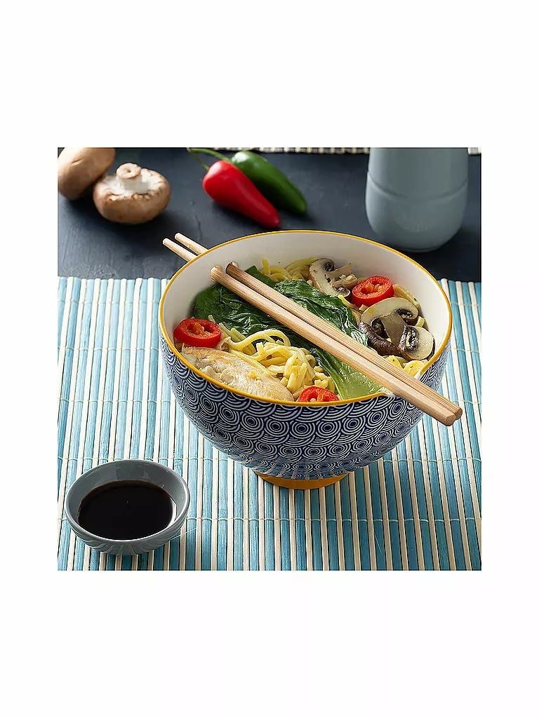 TYPHOON | Cuenco asiático con palillos 2 piezas | Multicolor