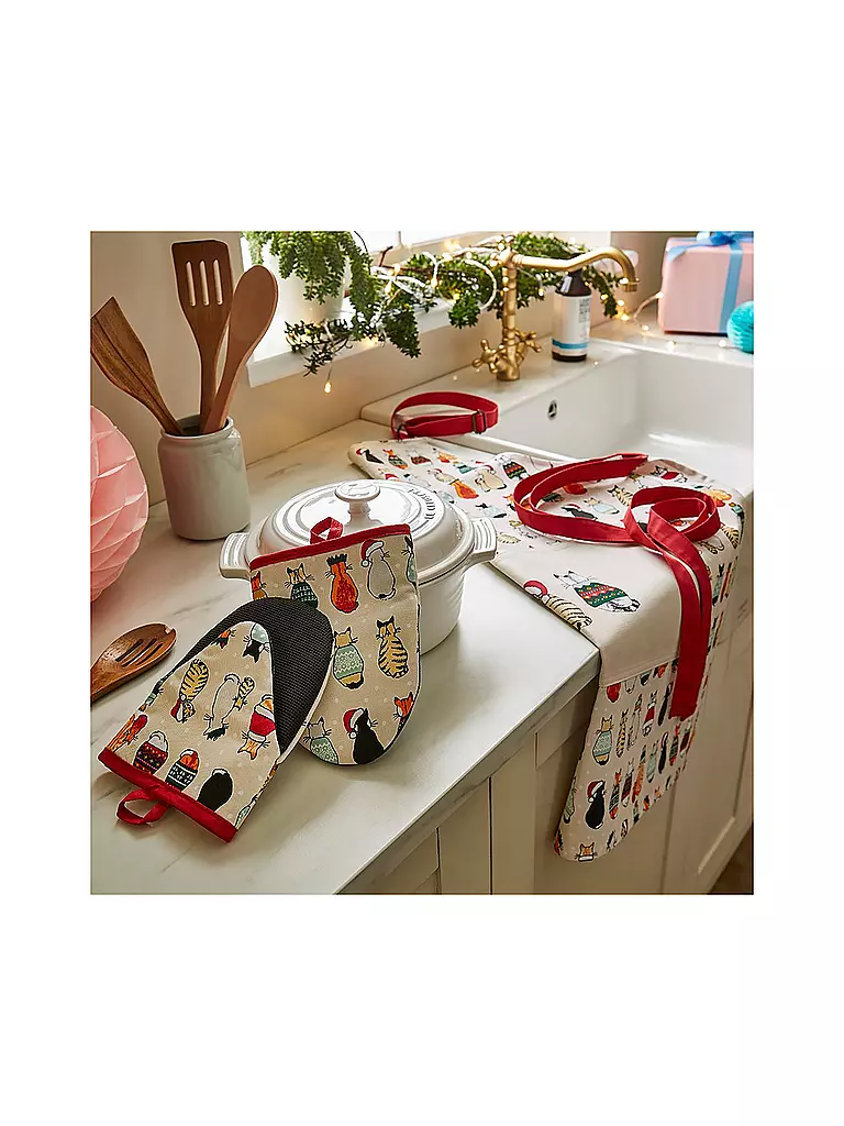 ULSTER WEAVERS | Delantal Recycled Cats in Waiting | Multicolor