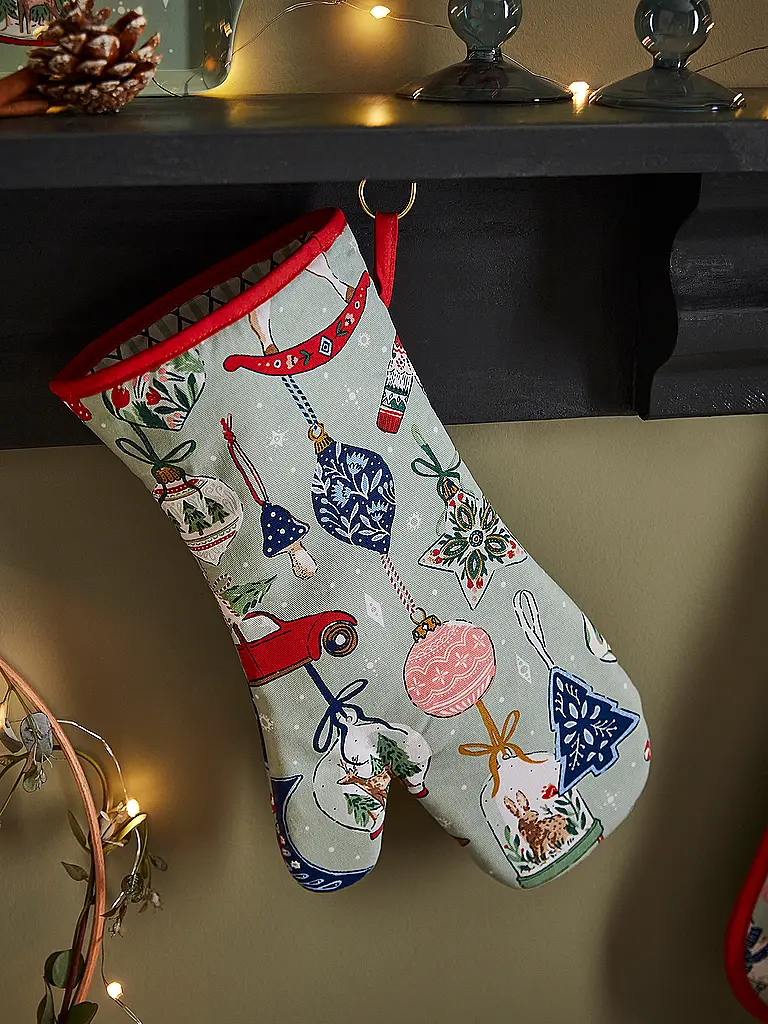 ULSTER WEAVERS | Guante de cocina CHRISTMAS ORNAMENT | Menta