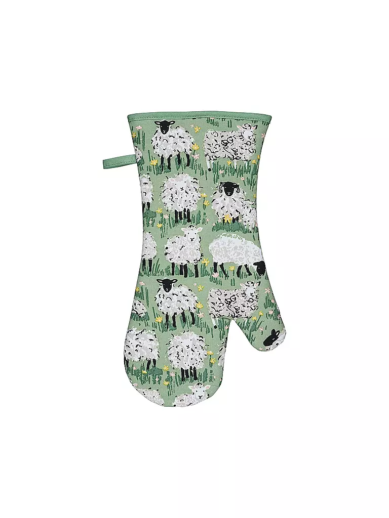 ULSTER WEAVERS | Guante de cocina Woolly Sheep | Verde claro