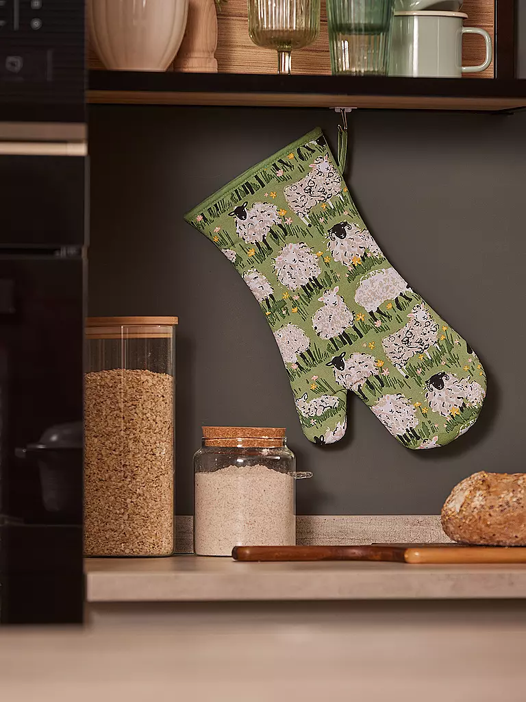 ULSTER WEAVERS | Guante de cocina Woolly Sheep | Verde claro