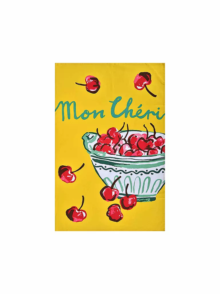 ULSTER WEAVERS | Paño de cocina 45x75cm Summer Fruits Cheri | Amarillo