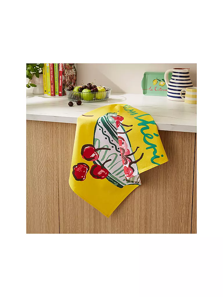 ULSTER WEAVERS | Paño de cocina 45x75cm Summer Fruits Cheri | Amarillo