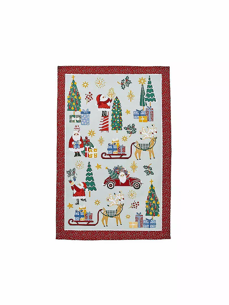 ULSTER WEAVERS | Paño de cocina reciclado Tis the Season | Mostaza