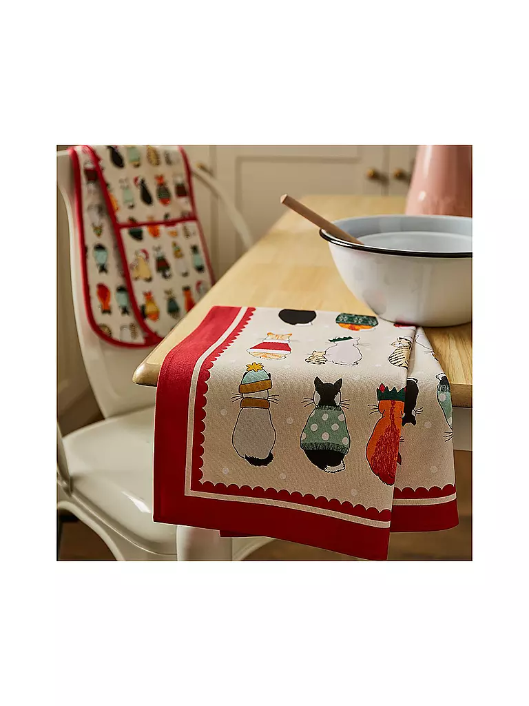 ULSTER WEAVERS | Paño de cocina Recycled Cats in Waiting | Multicolor