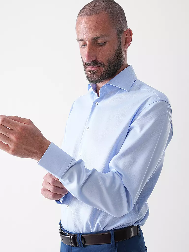VAN LAACK | Camisa Slim Fit | Azul claro