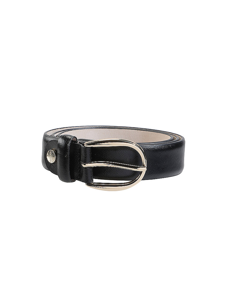 Cinturón de cuero negro 90