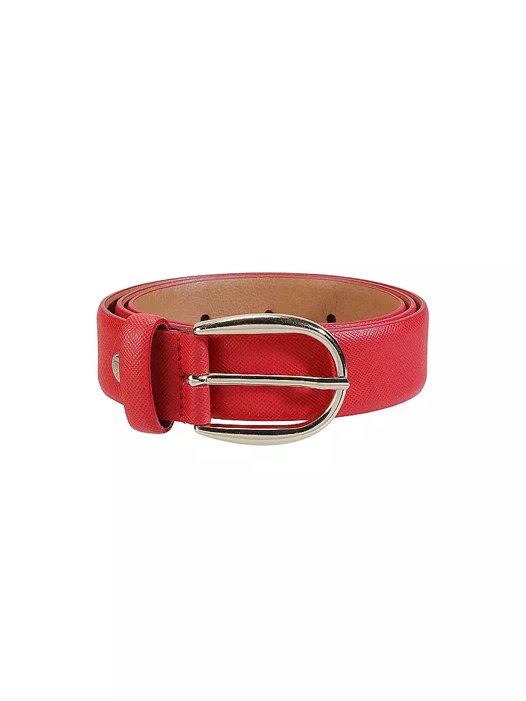 VANZETTI | Cinturón de cuero | Rojo