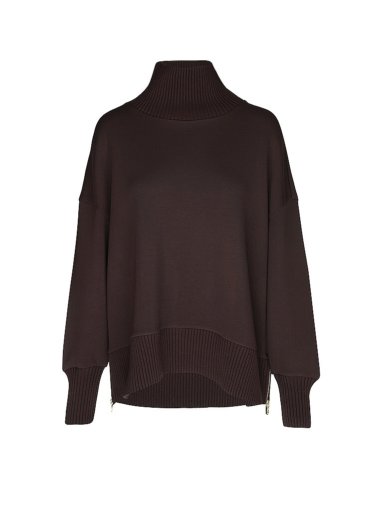 Varley Jersey de cuello alto BARKER marrón