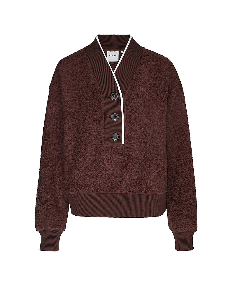 Varley Sudadera polar BRENNA rojo oscuro