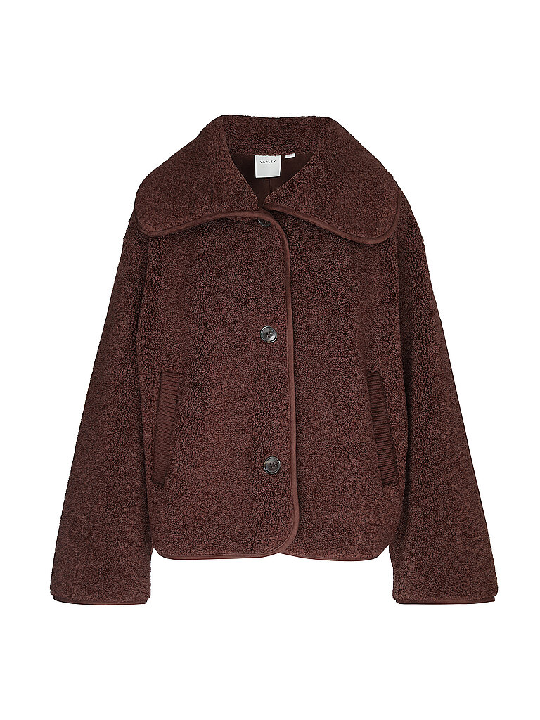 Varley Chaqueta de piel sintética KELLAN rojo oscuro