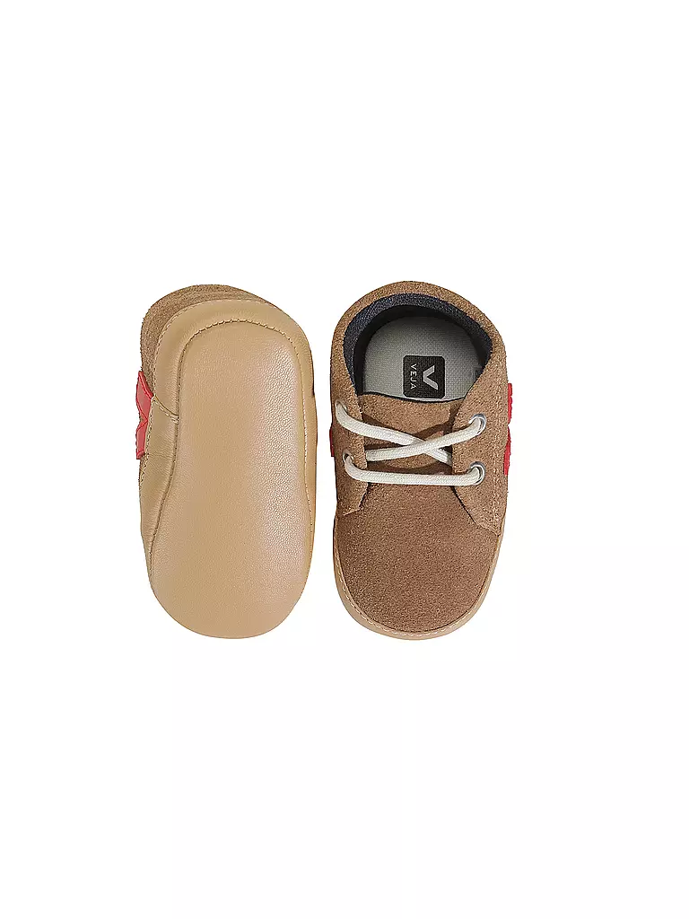 VEJA | Zapatos con cordones unisex para bebé | Marrón