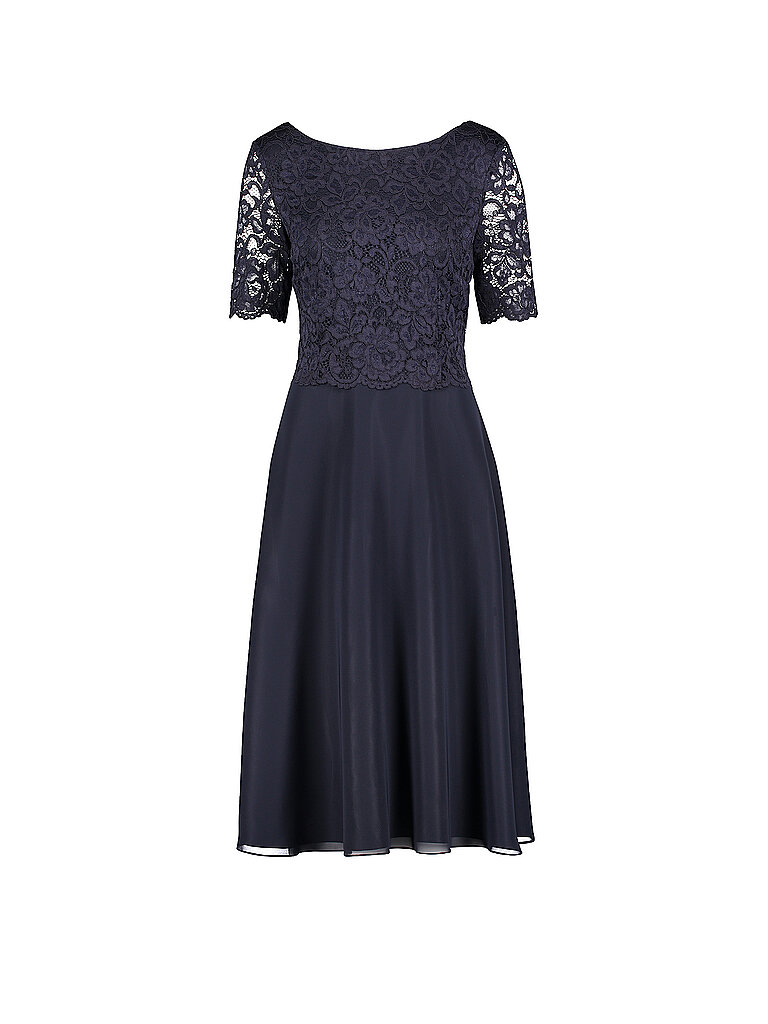 Vera Mont Vestido de noche azul oscuro