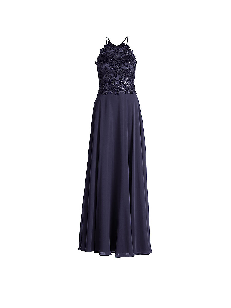 Vestido de noche azul oscuro 42