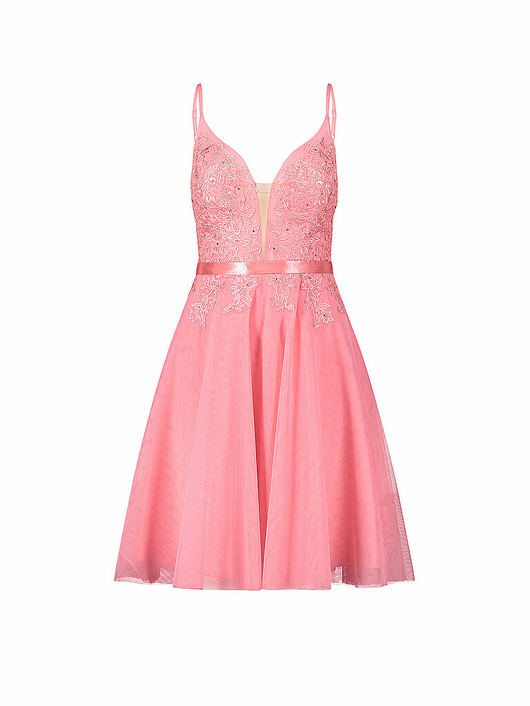 Vestido de cóctel rosa 38