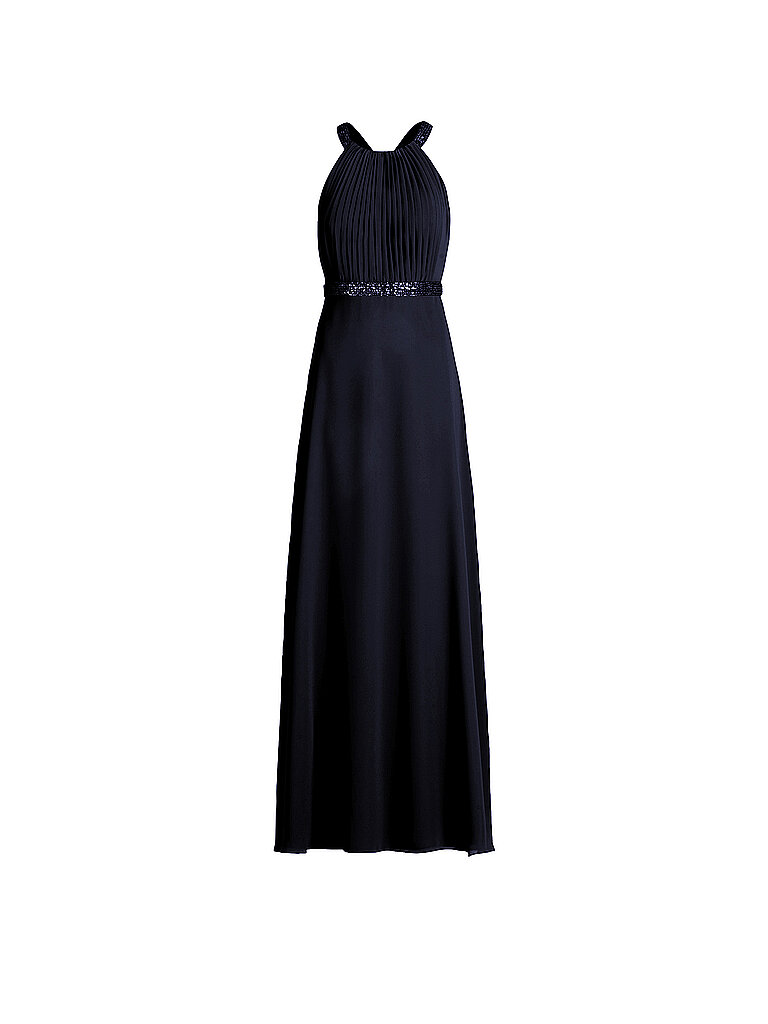 Vestido de noche azul oscuro 38