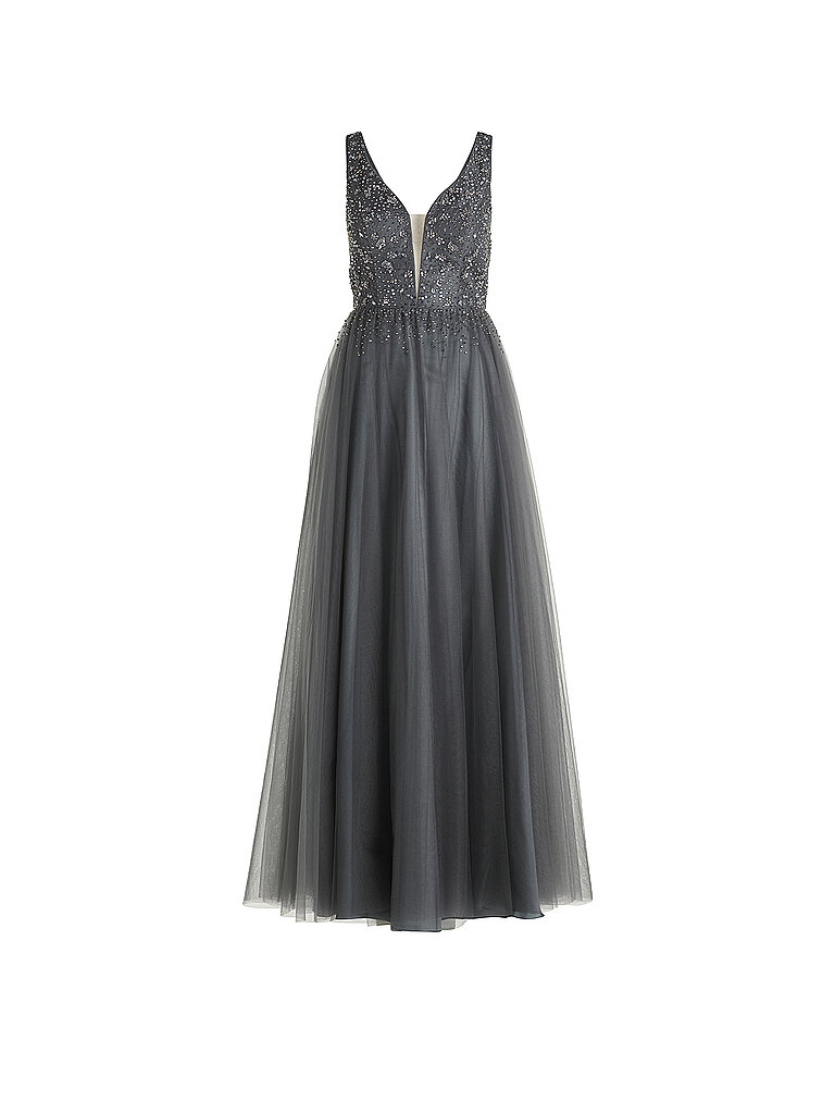 Vestido de noche gris 38