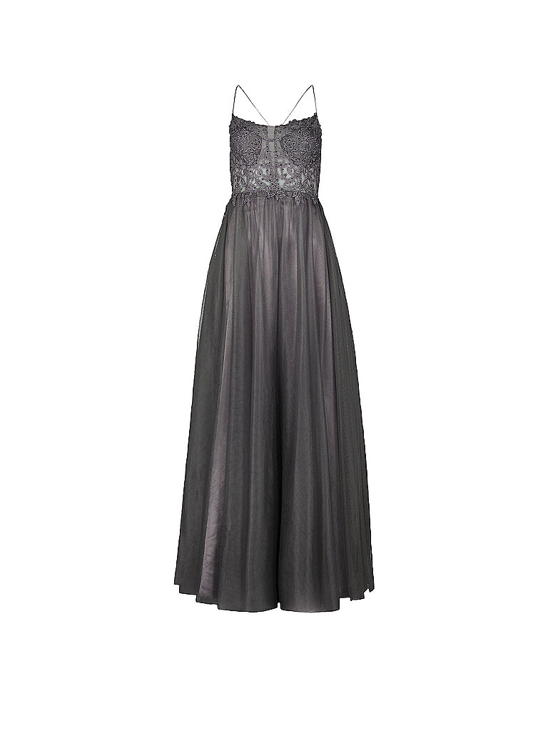 Vestido de noche gris 38