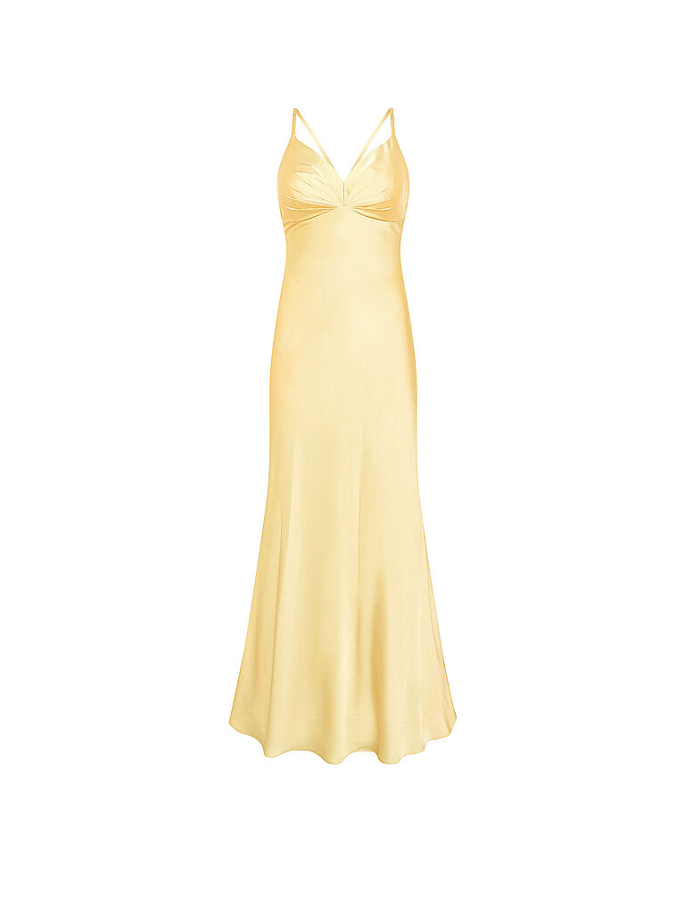 Vestido de noche amarillo 38