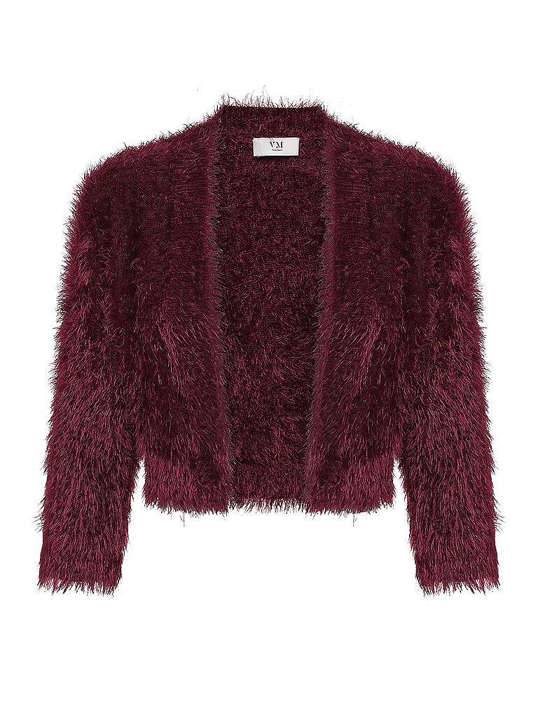 Chaqueta corta rojo oscuro L
