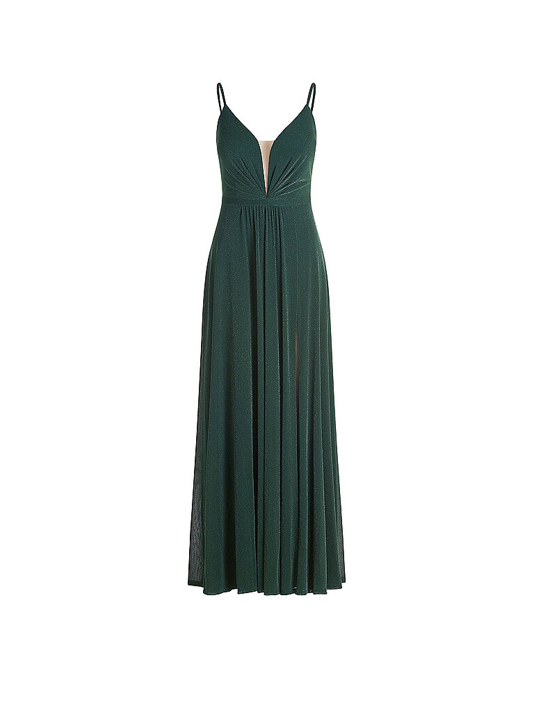 Vestido de noche verde oscuro 34