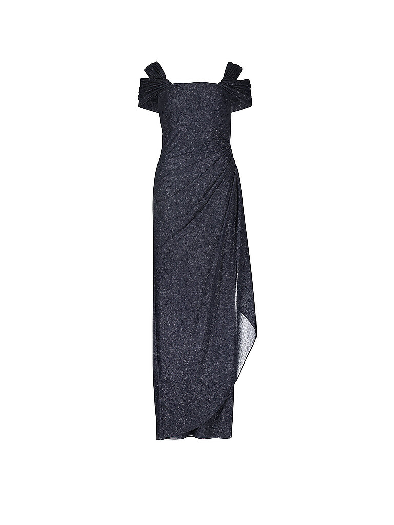 Vestido de noche azul oscuro 38