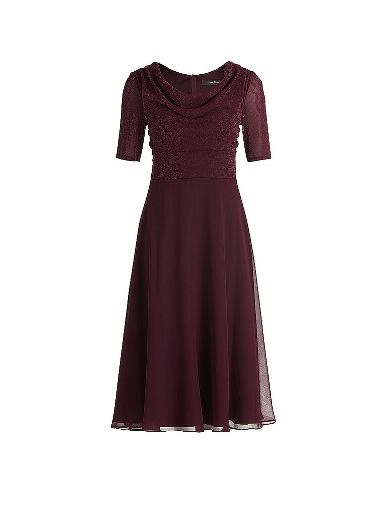 Vera Mont Vestido de cóctel rojo oscuro