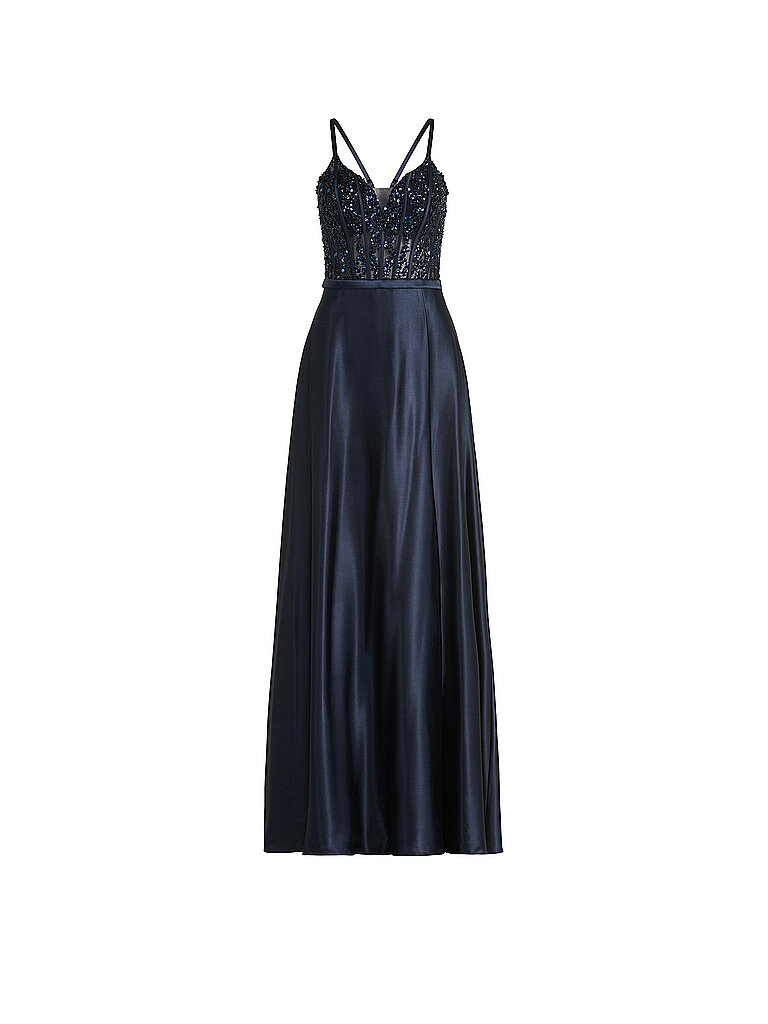 Vera Mont Vestido de noche azul oscuro
