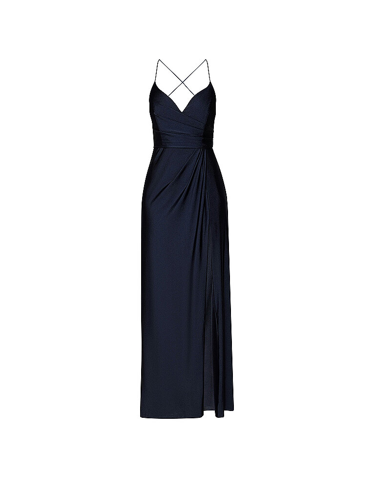 Vera Mont Vestido de noche azul oscuro