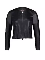 VERA MONT | Chaqueta corta de imitación de cuero | Negro