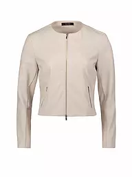 VERA MONT | Chaqueta corta de imitación de cuero | Crema