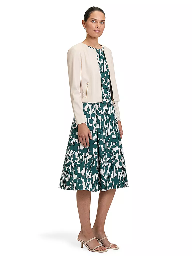 VERA MONT | Chaqueta corta de imitación de cuero | Crema