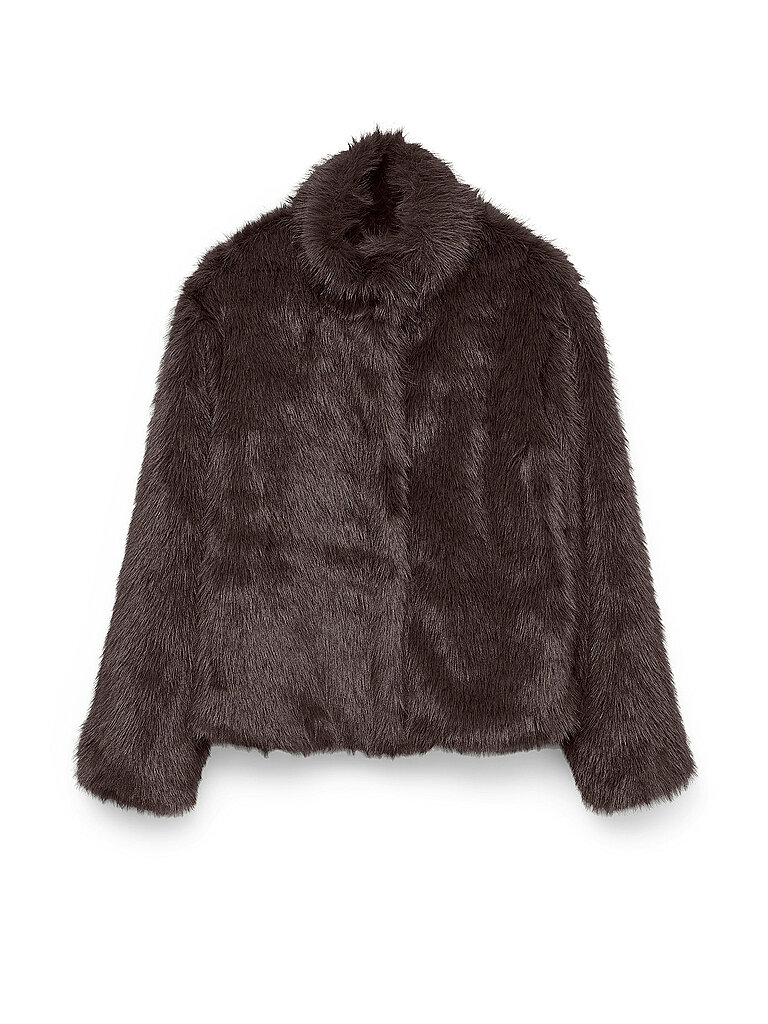 Vero Moda Chaqueta de imitación de piel VMMONROE marrón