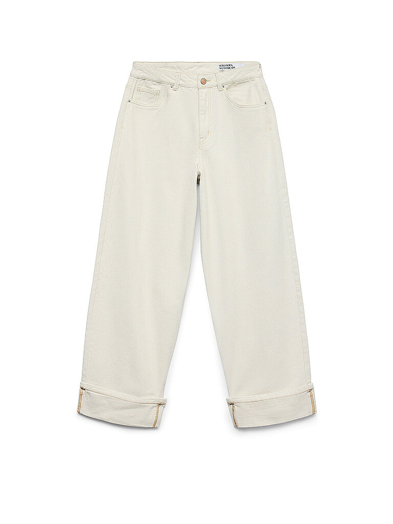 Nombre del producto: Jeans Wide Leg VMZELDA crema 26/L32