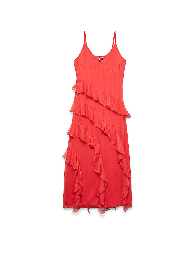 Midikleid VMSMILLA rojo XL