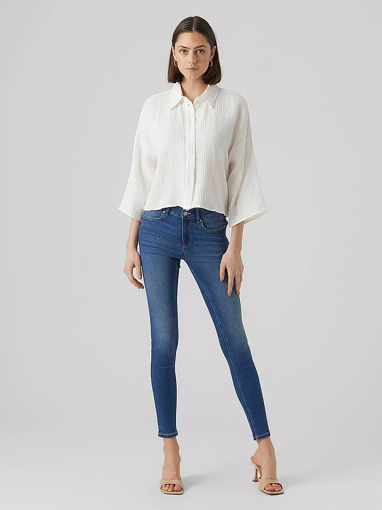 VERO MODA | Blusenshirt  VMNATALI CROP | Blanco