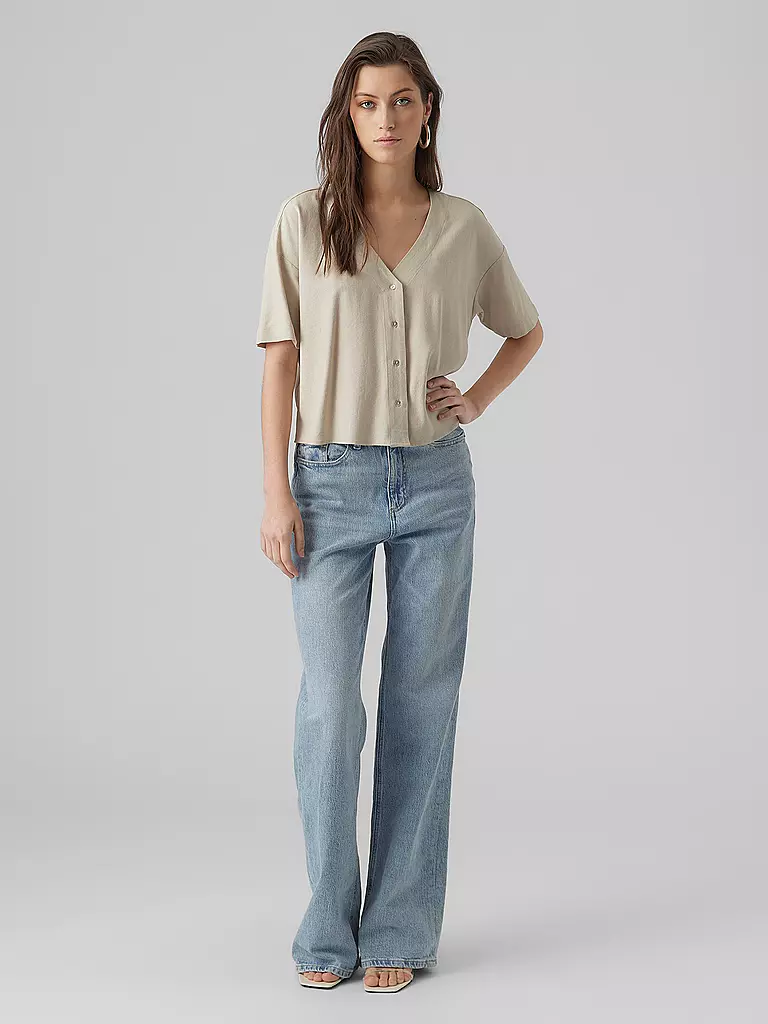 VERO MODA | Blusenshirt VMJESMILO | Beige