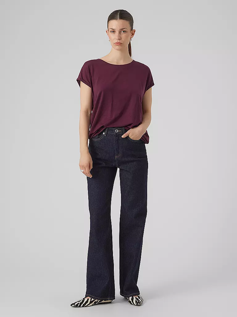 VERO MODA | Camiseta VMAVA | Rojo oscuro
