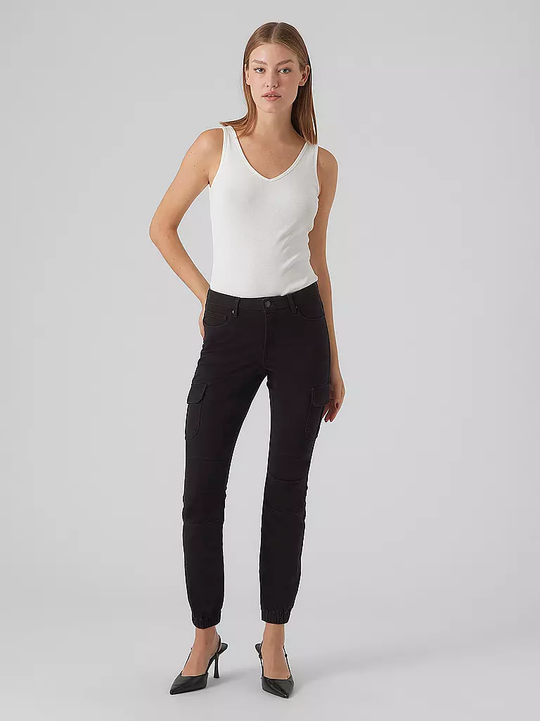 VERO MODA | Cargohose VMIVY | Negro