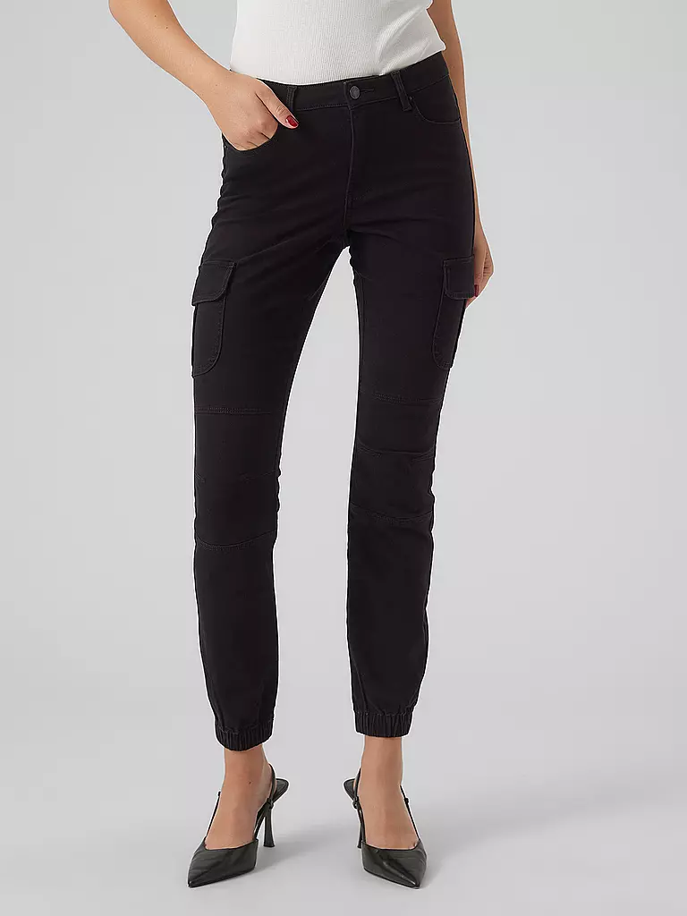 VERO MODA | Cargohose VMIVY | Negro