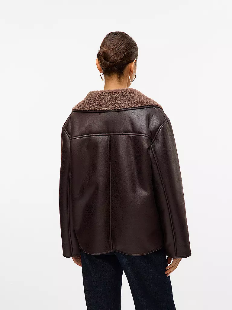 VERO MODA | Chaqueta con aspecto de piel VMMIRANDA | Marrón