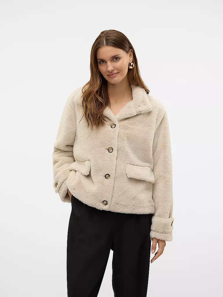 VERO MODA | Chaqueta de aspecto de piel VMSONJAEVA | Beige